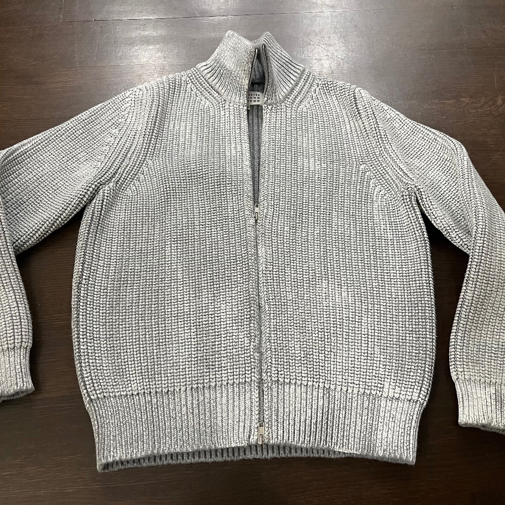 Maison Margiela - Mens (Line 10) Zipper Ribbed Sweater Jacket